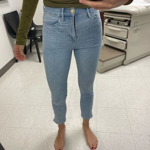 Frame Ali High Rise Cigarette Jeans in size 25
